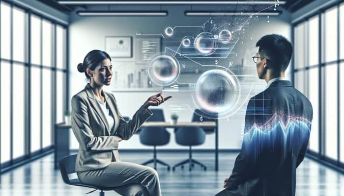 How to Optimise Debt Consolidation for Long-Term Wealth | DCL Financial advisor explaining debt consolidation strategies to a client in a modern office with charts and graphs.