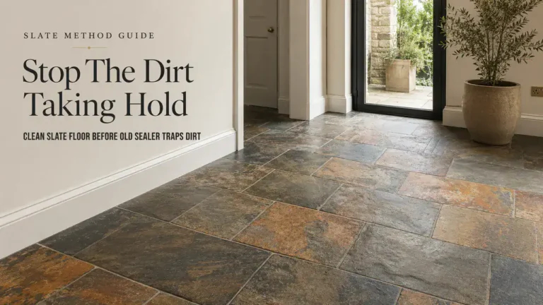 Clean Slate Floor: Prevent Dirt from Seeping Under Sealer