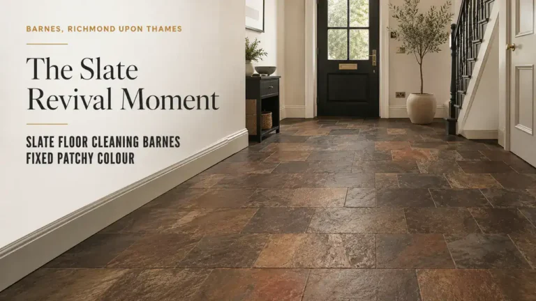 Slate Floor Cleaning: Brightening Barnes’ Faded Surfaces