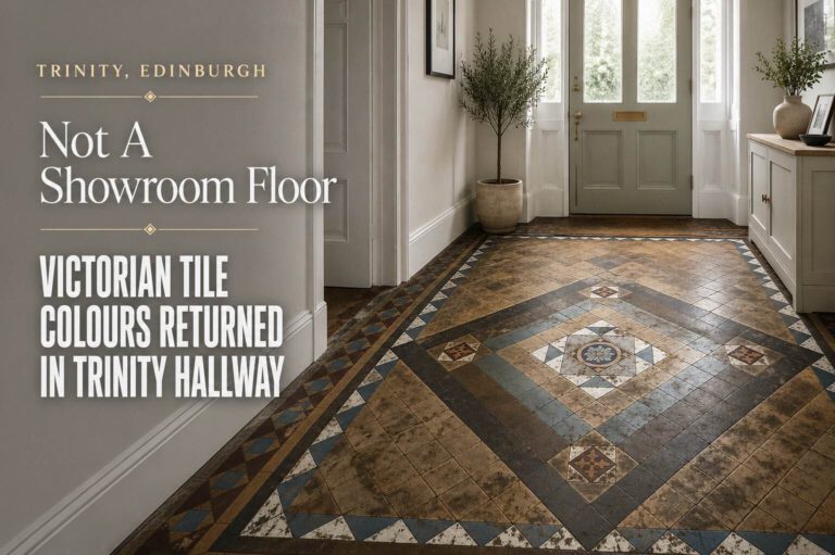 Victorian Tile Colours Highlighted in Trinity Hallway Design