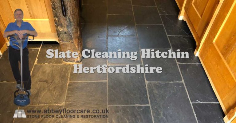 Slate Floor Restoration After Lithofin Treatment Failure