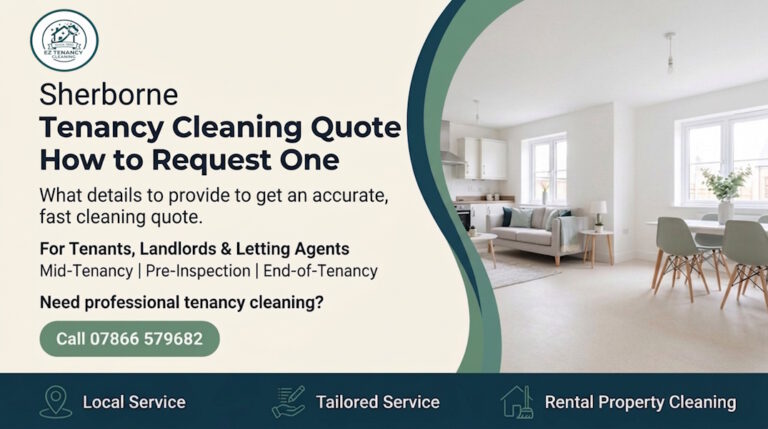 Tenancy Cleaning Quote: Your Easy Guide for Sherborne